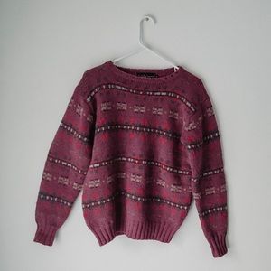 ralph lauren patterned wool sweater